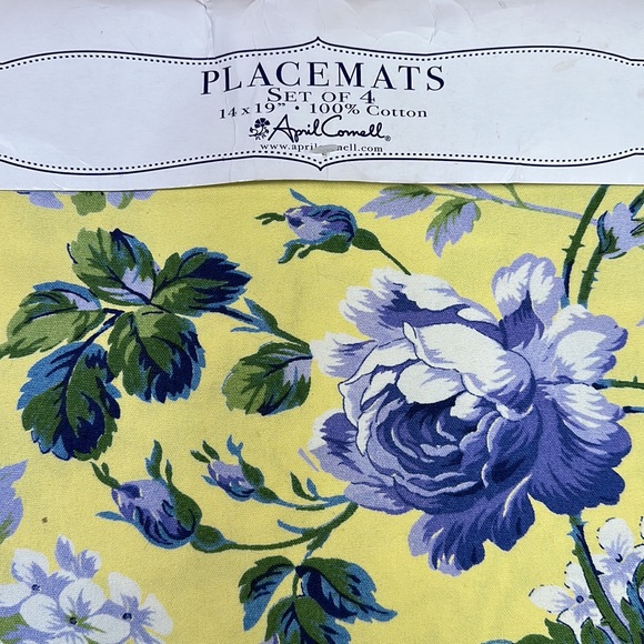 April Cornell Set/4 Cotton Placemats 14“ x 19“ - Picture 2 of 5